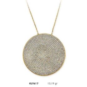 Harem Altın KLY617 14 Ayar Altın Nazar Boncuğu Kolye