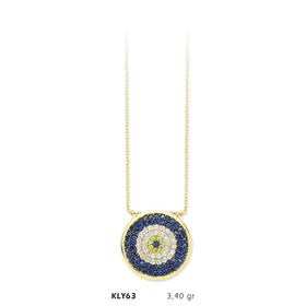 Harem Altın KLY63 14 Ayar Altın Nazar Boncuğu Kolye