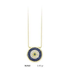 Harem Altın KLY63 14 Ayar Altın Nazar Boncuğu Kolye
