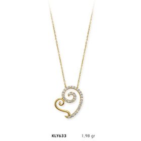 Harem Altın KLY633 14 Ayar Kalp Altın Kolye