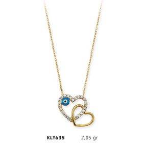 Harem Altın KLY635 14 Ayar Kalp Altın Kolye