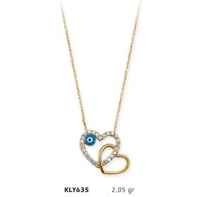 Harem Altın KLY635 14 Ayar Kalp Altın Kolye