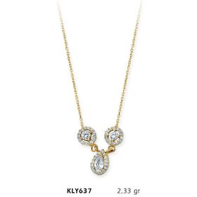 Harem Altın KLY637 14 Ayar Damla Altın Kolye