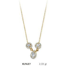 Harem Altın KLY637 14 Ayar Damla Altın Kolye