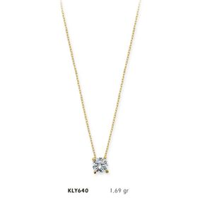 Harem Altın KLY640 14 Ayar Tektaş Altın Kolye