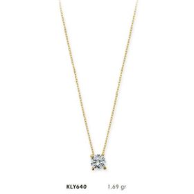 Harem Altın KLY640 14 Ayar Tektaş Altın Kolye