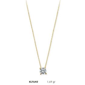 Harem Altın KLY640 14 Ayar Tektaş Altın Kolye