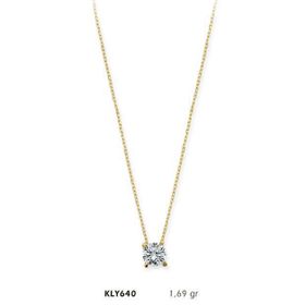 Harem Altın KLY640 14 Ayar Tektaş Altın Kolye