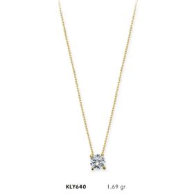 Harem Altın KLY640 14 Ayar Tektaş Altın Kolye