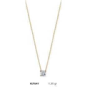 Harem Altın KLY641 14 Ayar Altın Tektaş Kolye