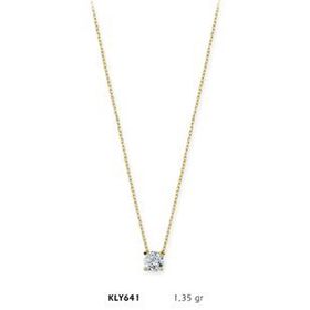Harem Altın KLY641 14 Ayar Altın Tektaş Kolye