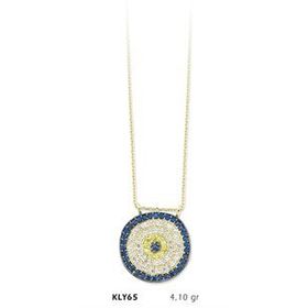 Harem Altın KLY65 14 Ayar Nazar Boncuğu Altın Kolye