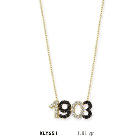 Harem Altın KLY651 14 Ayar Altın 1903 Yazılı Kolye