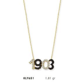 Harem Altın KLY651 14 Ayar Altın 1903 Yazılı Kolye