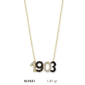 Harem Altın KLY651 14 Ayar Altın 1903 Yazılı Kolye