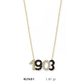 Harem Altın KLY651 14 Ayar Altın 1903 Yazılı Kolye