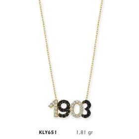 Harem Altın KLY651 14 Ayar Altın 1903 Yazılı Kolye
