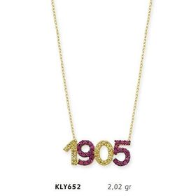 Harem Altın KLY652 14 Ayar Altın 1905 Yazılı Kolye