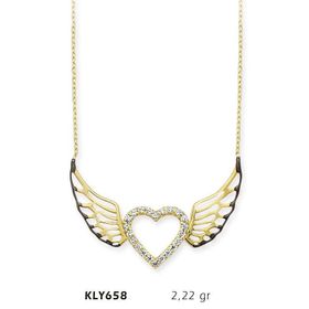 Harem Altın KLY658 14 Ayar Altın Melek Kanadı Kolye