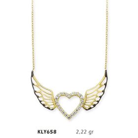 Harem Altın KLY658 14 Ayar Altın Melek Kanadı Kolye