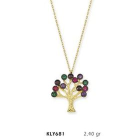 Harem Altın KLY681 14 Ayar Altın Hayat Ağacı Kolye