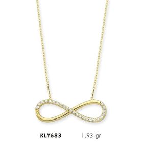 Harem Altın KLY683 14 Ayar Altın Sonsuzluk Kolye