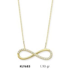 Harem Altın KLY683 14 Ayar Altın Sonsuzluk Kolye