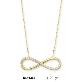 Harem Altın KLY683 14 Ayar Altın Sonsuzluk Kolye
