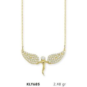 Harem Altın KLY685 14 Ayar Altın Melek Kanadı Kolye