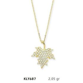 Harem Altın KLY687 14 Ayar Altın Yaprak Kolye