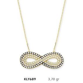 Harem Altın KLY689 14 Ayar Altın Sonsuzluk Kolye