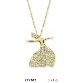 Harem Altın KLY702 14 Ayar Altın Mevlana Kolye