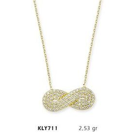 Harem Altın KLY711 14 Ayar Altın Sonsuzluk Kolye
