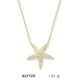Harem Altın KLY720 14 Ayar Altın Deniz Yıldızı Kolye