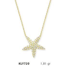 Harem Altın KLY720 14 Ayar Altın Deniz Yıldızı Kolye
