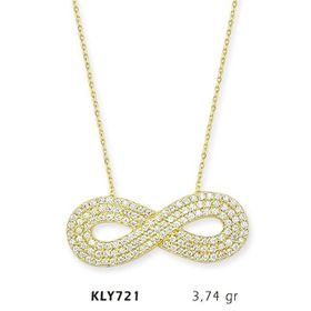 Harem Altın KLY721 14 Ayar Altın Sonsuzluk Kolye
