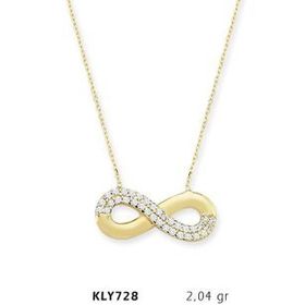 Harem Altın KLY728 14 Ayar Altın Sonsuzluk Kolye