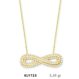 Harem Altın KLY733 14 Ayar Altın Sonsuzluk Kolye