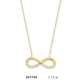 Harem Altın KLY734 14 Ayar Altın Sonsuzluk Kolye