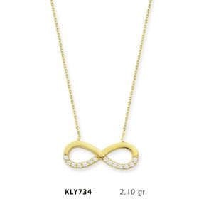 Harem Altın KLY734 14 Ayar Altın Sonsuzluk Kolye