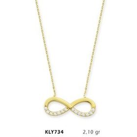 Harem Altın KLY734 14 Ayar Altın Sonsuzluk Kolye