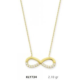 Harem Altın KLY734 14 Ayar Altın Sonsuzluk Kolye