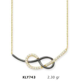 Harem Altın KLY743 14 Ayar Altın Sonsuzluk Kolye