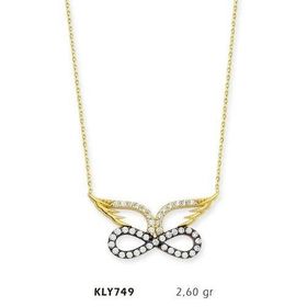 Harem Altın KLY749 14 Ayar Altın Melek Kanadı Sonsuzluk Kolye