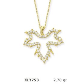 Harem Altın KLY753 14 Ayar Altın Yaprak Kolye