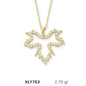 Harem Altın KLY753 14 Ayar Altın Yaprak Kolye
