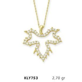 Harem Altın KLY753 14 Ayar Altın Yaprak Kolye