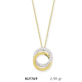Harem Altın KLY769 14 Ayar Altın Çift Çember Kolye