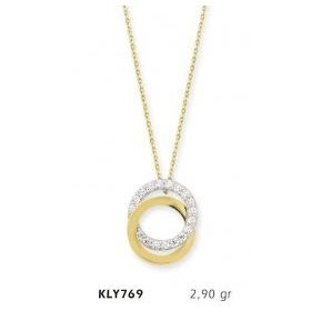 Harem Altın KLY769 14 Ayar Altın Çift Çember Kolye