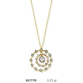 Harem Altın KLY770 14 Ayar Taşlı Çember Altın Kolye
